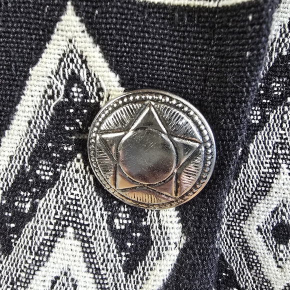 Southwest Canyon Aztec Jacket Western Cropped Tapestry Size M Vintage - Picture 4 of 12